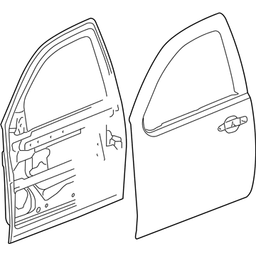 GM 22892590 Door Shell, Front Passenger Side