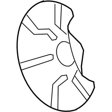 GM 22705357 Backing Plate, Green Line, Rear