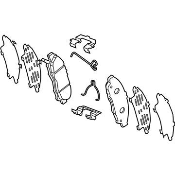 Buick 85619135 PAD KIT,FRONT DISC BRAKE(INCLUDES 12,13)(FOR 1ST 84822406)
