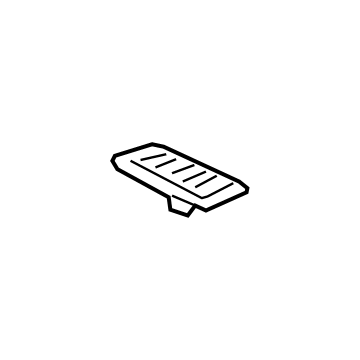 GM 23378165 Defroster Grille, Black, Passenger Side