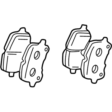2005 Pontiac Vibe Brake Pad - 88972096