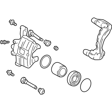 2008 Pontiac Vibe Brake Calipers - 88970136