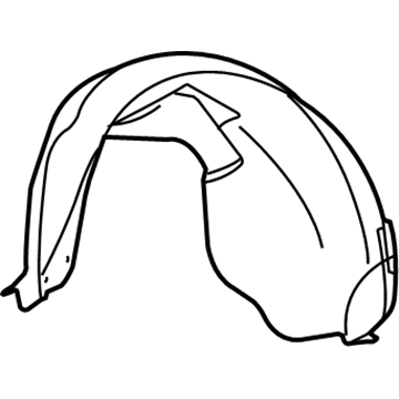 Cadillac SRX Fender Splash Shield - 25848126