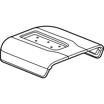 GM 84942987 Armrest, Black; Red Stitch