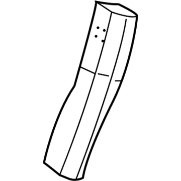 GM 12454019 Seat Back End, Rear Passenger Side