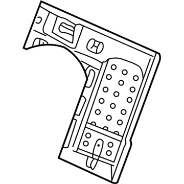 GM 12454120 Seat Back Frame, Rear Passenger Side