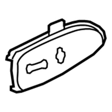 GM 20777969 Switch Bezel, Black, Front
