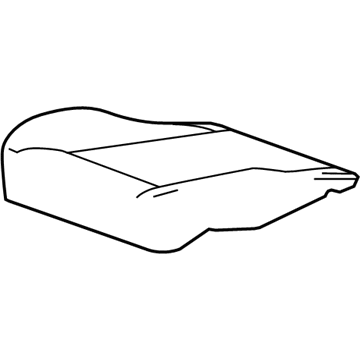 GM 22870170 Cushion Cover, Black, Front