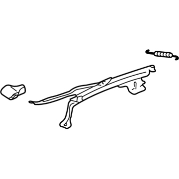 GM 16744373 Seat Track, Front
