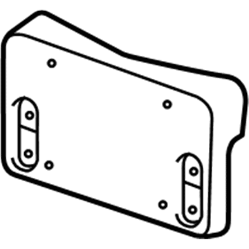 GM 23468245 License Bracket, Front