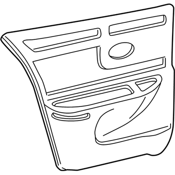 GM 10407495 Trim Panel, Blue, Driver Side