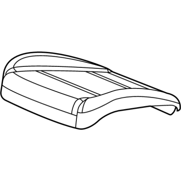 GM 84744509 Cushion Cover, Black, Front Driver Side