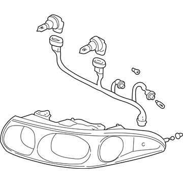 2004 Buick LeSabre Headlight - 19245379