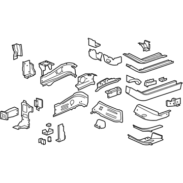 GM 22759868 Lower Rail Assembly, Front Passenger Side