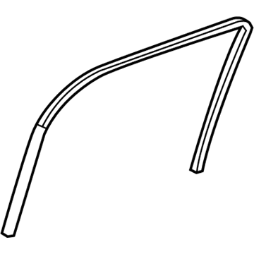 GM 22802937 Run Channel, Rear Outer Passenger Side
