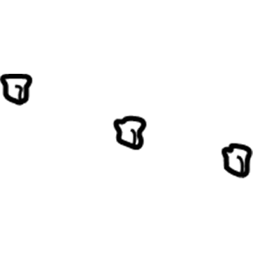 GM 10436781 Rear Sill Plate Fastener, Front