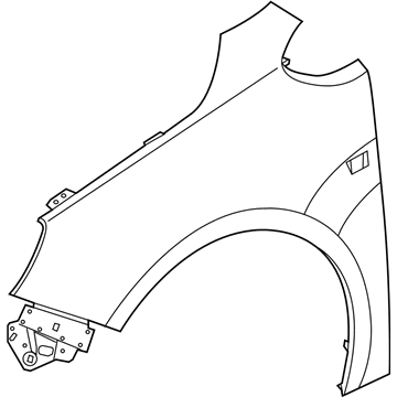 GM 13350343 Fender, Front Passenger Side