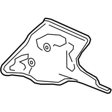 Buick Regal TourX Radius Heat Shield - 23307925