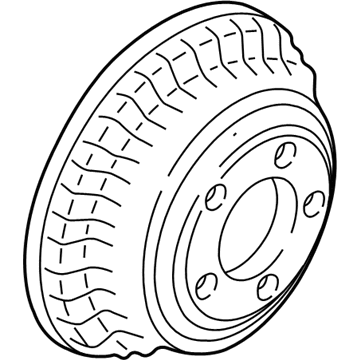 Pontiac Brake Drum - 18018680