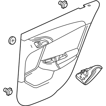 GM 92284072 Door Trim Panel, Black