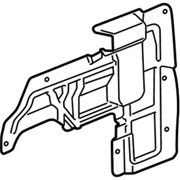 Cadillac Fender Splash Shield - 23169303