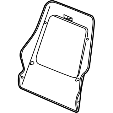 GM 22674755 Seat Back Panel, Front Passenger Side