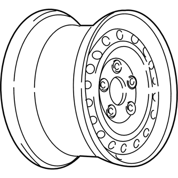 1987 Cadillac Seville Spare Wheel - 9590935