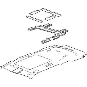 GM 85156038 Panel, Roof Trim(Interior)