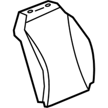 GM 20836958 Seat Back Cover, Titanium, Passenger Side