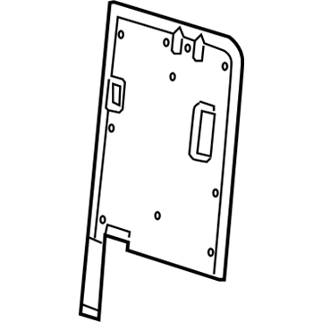 GM 89043336 Back Panel, Gray