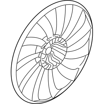 Cadillac CTS A/C Condenser Fan - 22800706