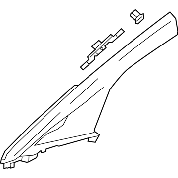 Chevy 42687066 Windshield Pillar Trim