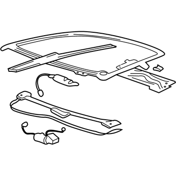 GM 89023552 Sunroof Assembly