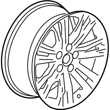 GM 23372449 Wheel, Alloy, Rear