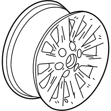 GM 20989562 Wheel, Alloy, Rear