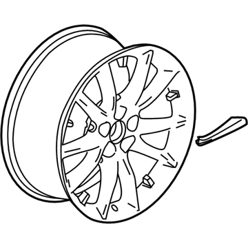 GM 22887107 Wheel, Alloy, Rear