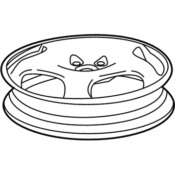 GM 22887108 Wheel, Alloy, Rear