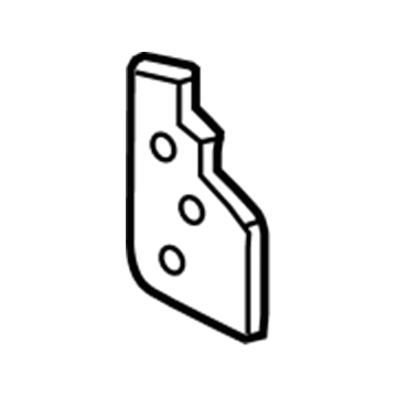 GM 13281823 Upper Hinge, Rear Passenger Side
