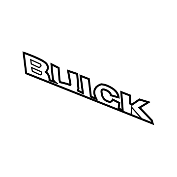GM 22849015 Nameplate, Rear