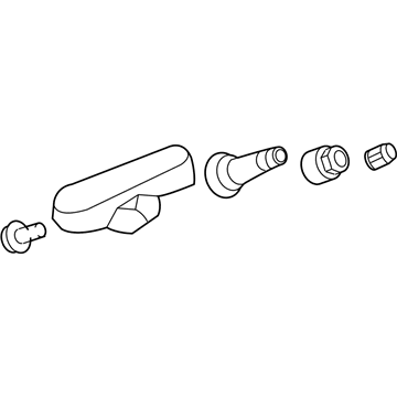 GM 20925924 TPMS Sensor, Gray; Silver
