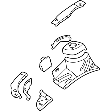 GM 22671116 Apron Assembly, Front Inner Passenger Side