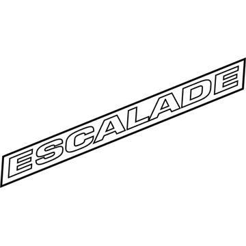 GM 15162148 Nameplate, Front