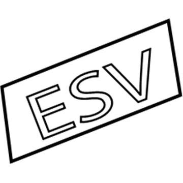 GM 15789902 Nameplate, Rear
