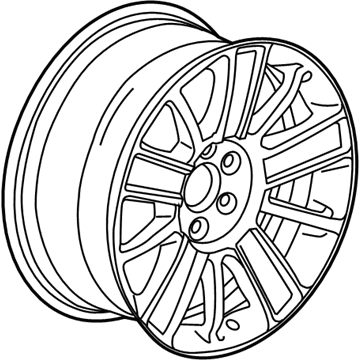 GM 22871003 Wheel, Alloy, Rear