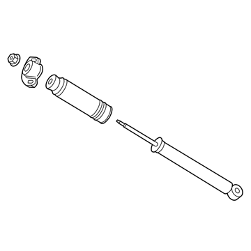 GM 22954252 Shock Absorber, Rear Upper