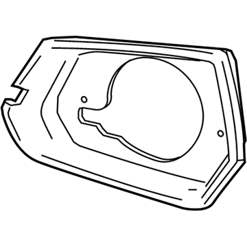 GM 23447467 Bezel, Rear Driver Side