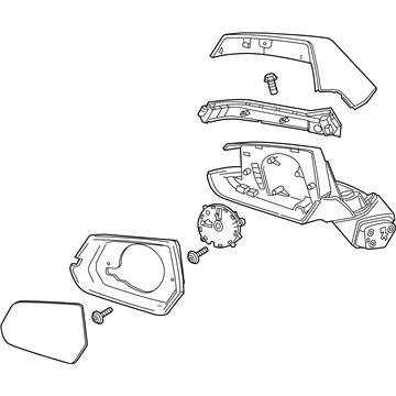 Cadillac Mirror Cover - 23240303