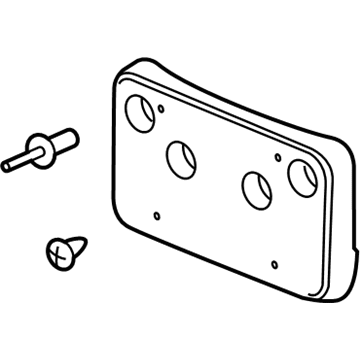 GM 84382498 License Bracket, Front