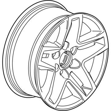 GM 23376218 Wheel, Alloy, Gloss Black