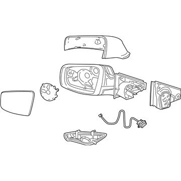 2014 Buick LaCrosse Side View Mirrors - 22901583